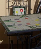 mosaic table and chairs 