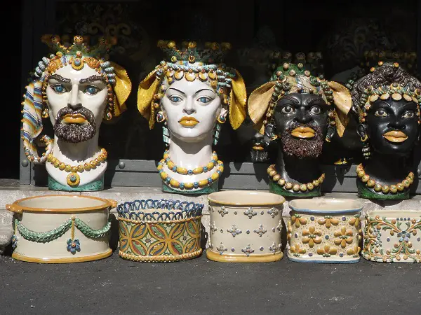 Teste di moro Sicilian ceramic heads made in Taormina