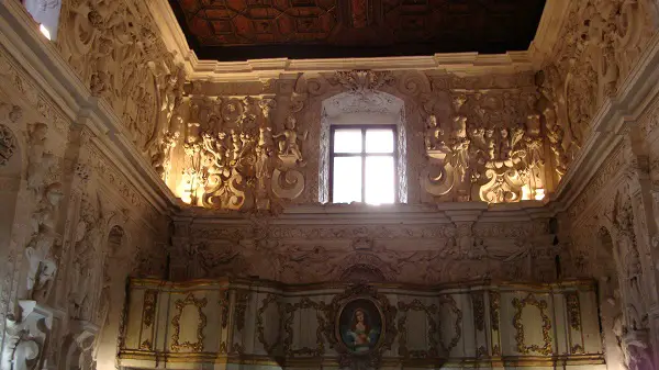 An ornate interior in Sant'Agata di Miitello.