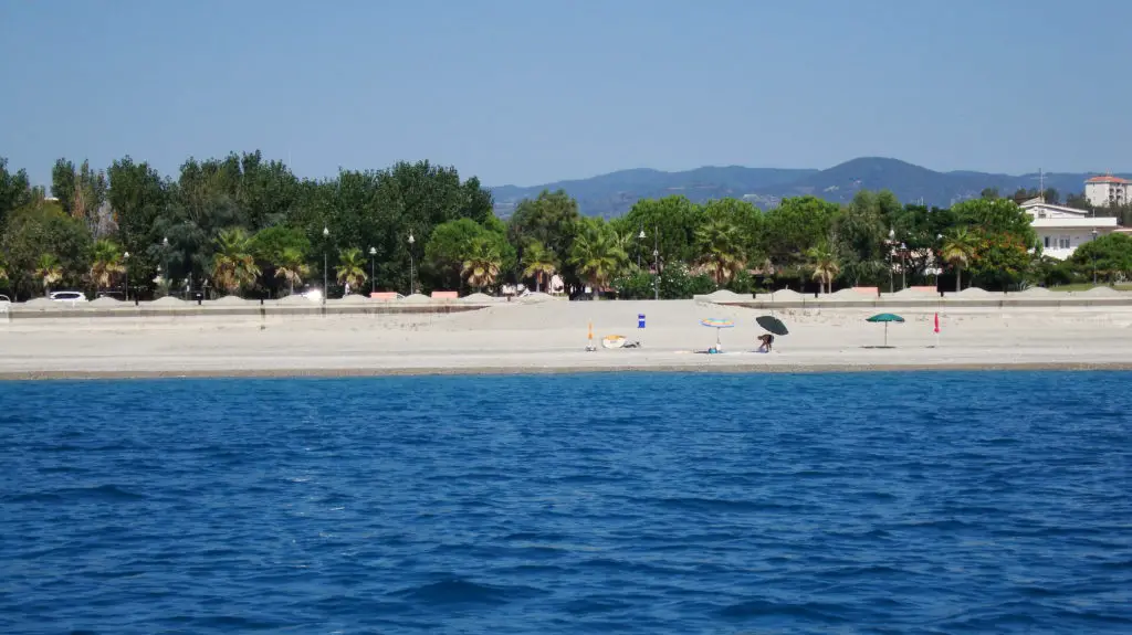 Approaching the beach