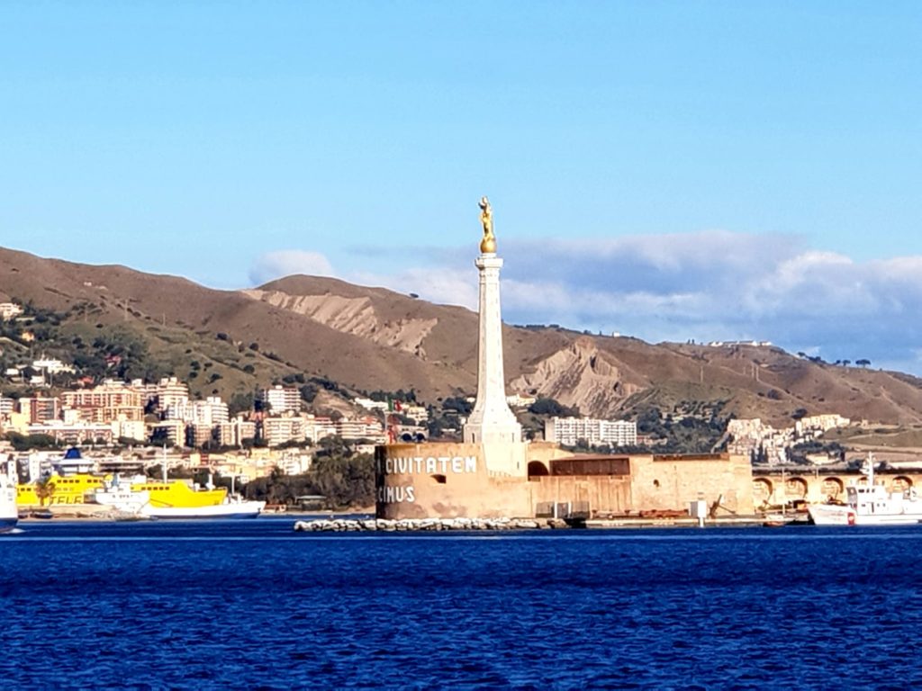 Coming into the port of Messina, Sicily