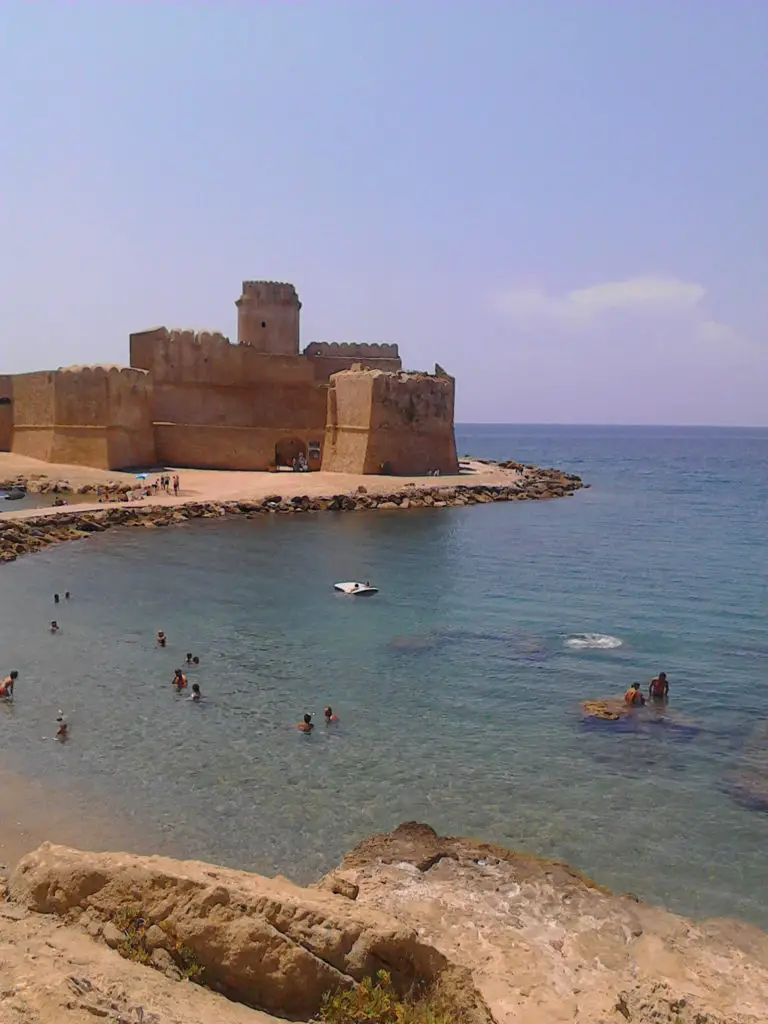 The castle in the middle of the water perfect for snorkelling