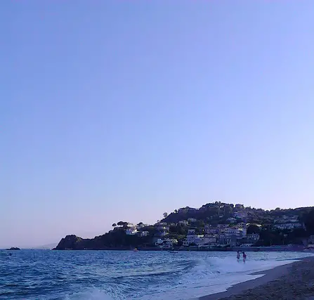 Pietragrande in the distance with spectacular views of the coastline