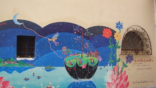 A fairy tale mural