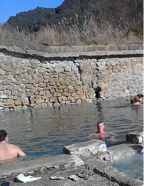 The large natural spa pool