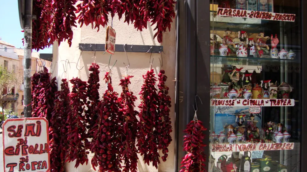 Chili peppers are important in Calabrian cuisine