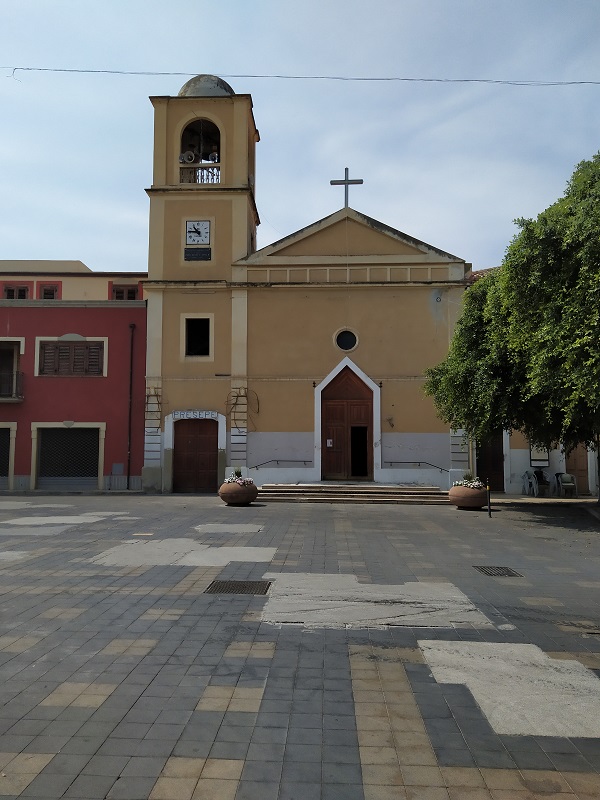 Oliveri church near the square