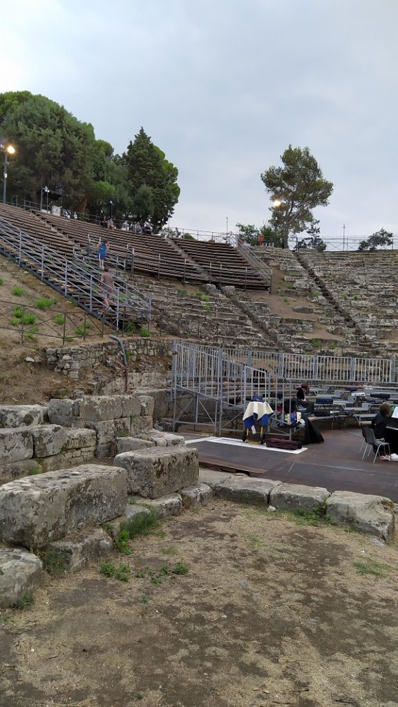 The Greek Amphitheatre still completely intact.