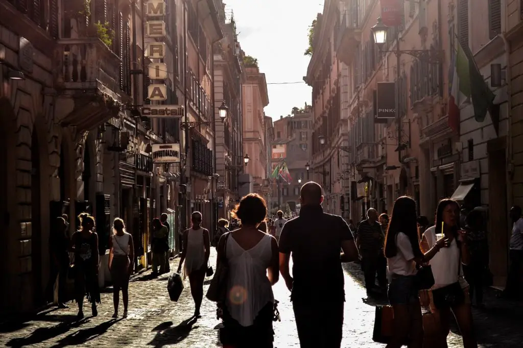 A famous street in Naples