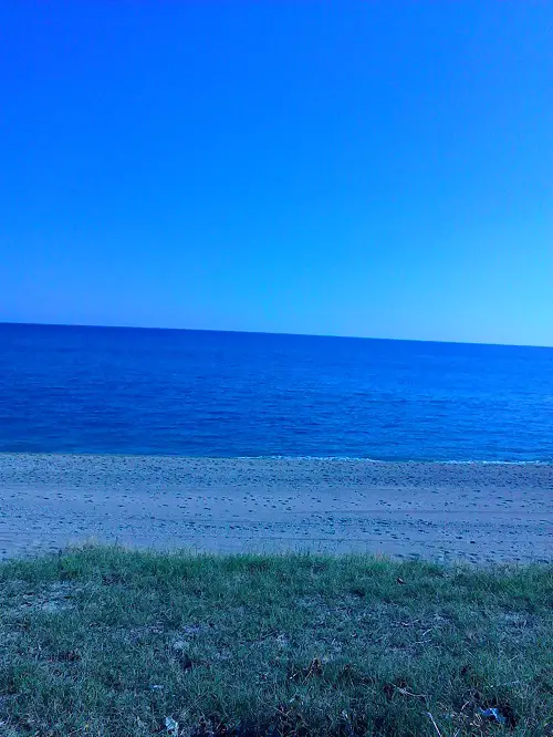 Cycling near the sea