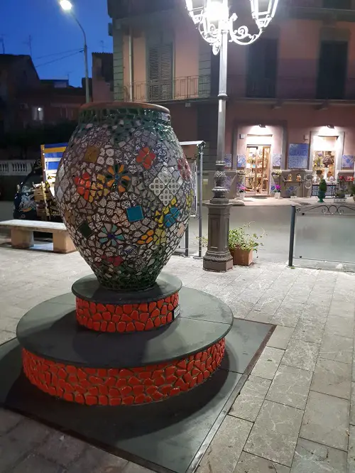 Street vases in Sicily