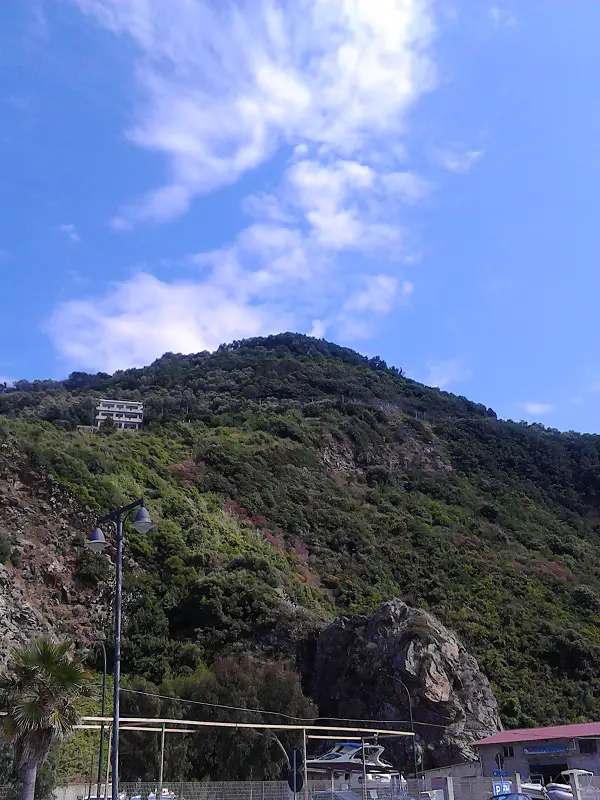 Driving down to the beach in Palmi