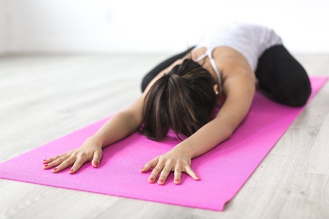 A yoga mat