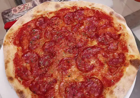 Pizza made at home during lockdown