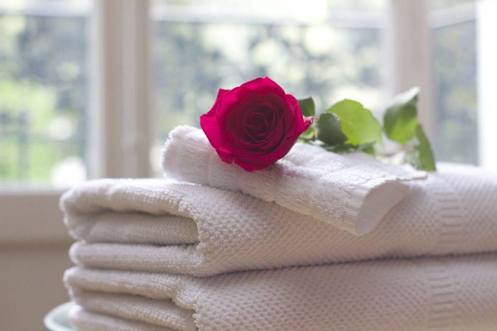 guest towels for villa accommodation.