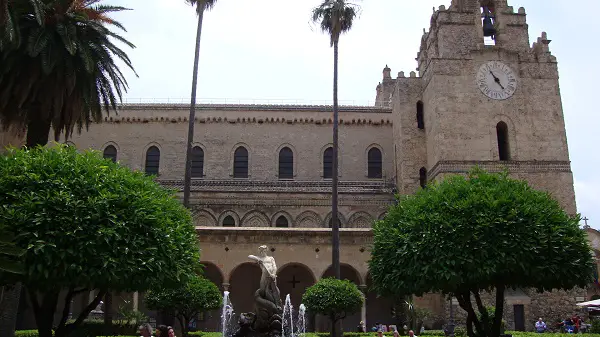 The front of Monreale cathedral