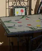 mosaic table and chairs 