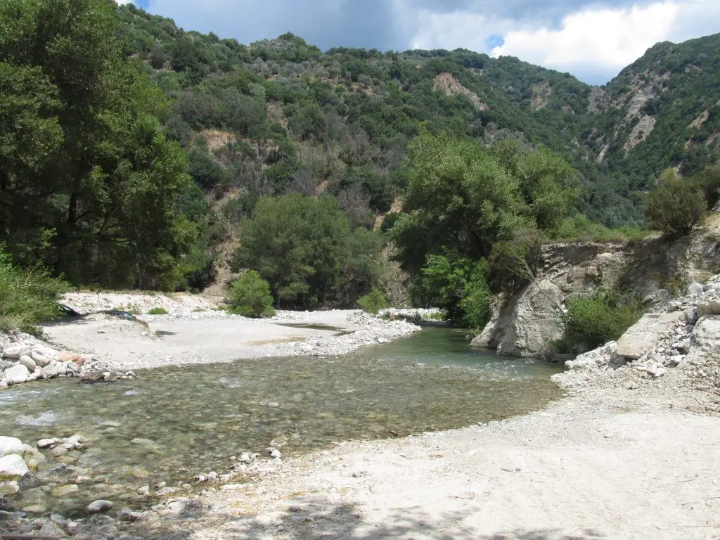 Nature is everywhere in Calabria with rivers and mountains.