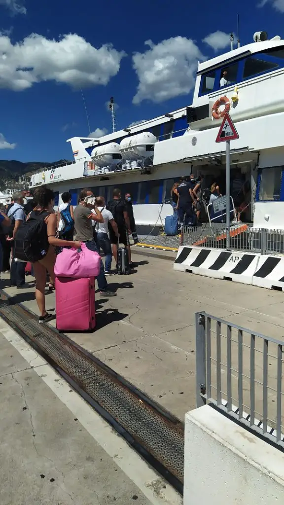 Hydrofoil from Messina to Calabria