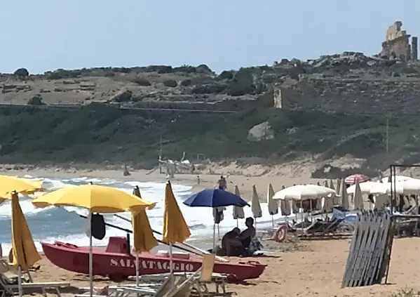 The temples of Selinunte close to the farmhouse