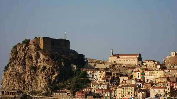 pastel-coloured buildings