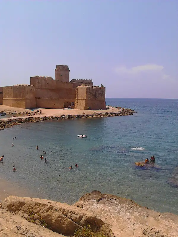 The view of the castle in Capo Rizzuto