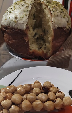 pistachio flavoured panettone ordered online due to restrictions