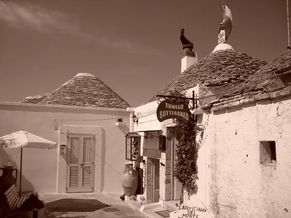 Inside a trulli