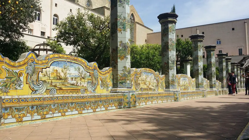 Walking near the cloisters of Santa Chiara