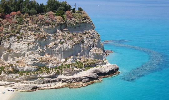 The famous rock in the jewel of Tropea