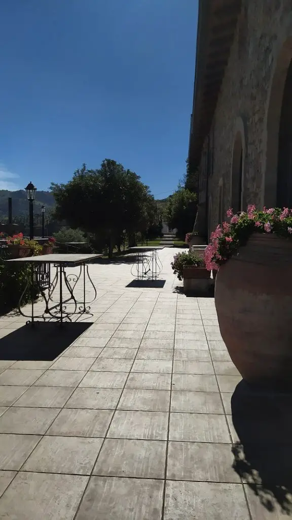 The garden terrace of our rural retreat