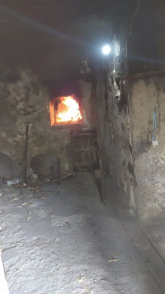 An old-fashioned oven used to bake bread