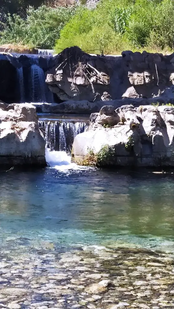 The river with small cascades