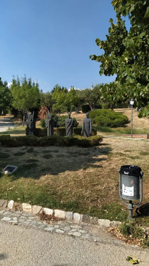 Unusual sculptures in the park in Catanzaro